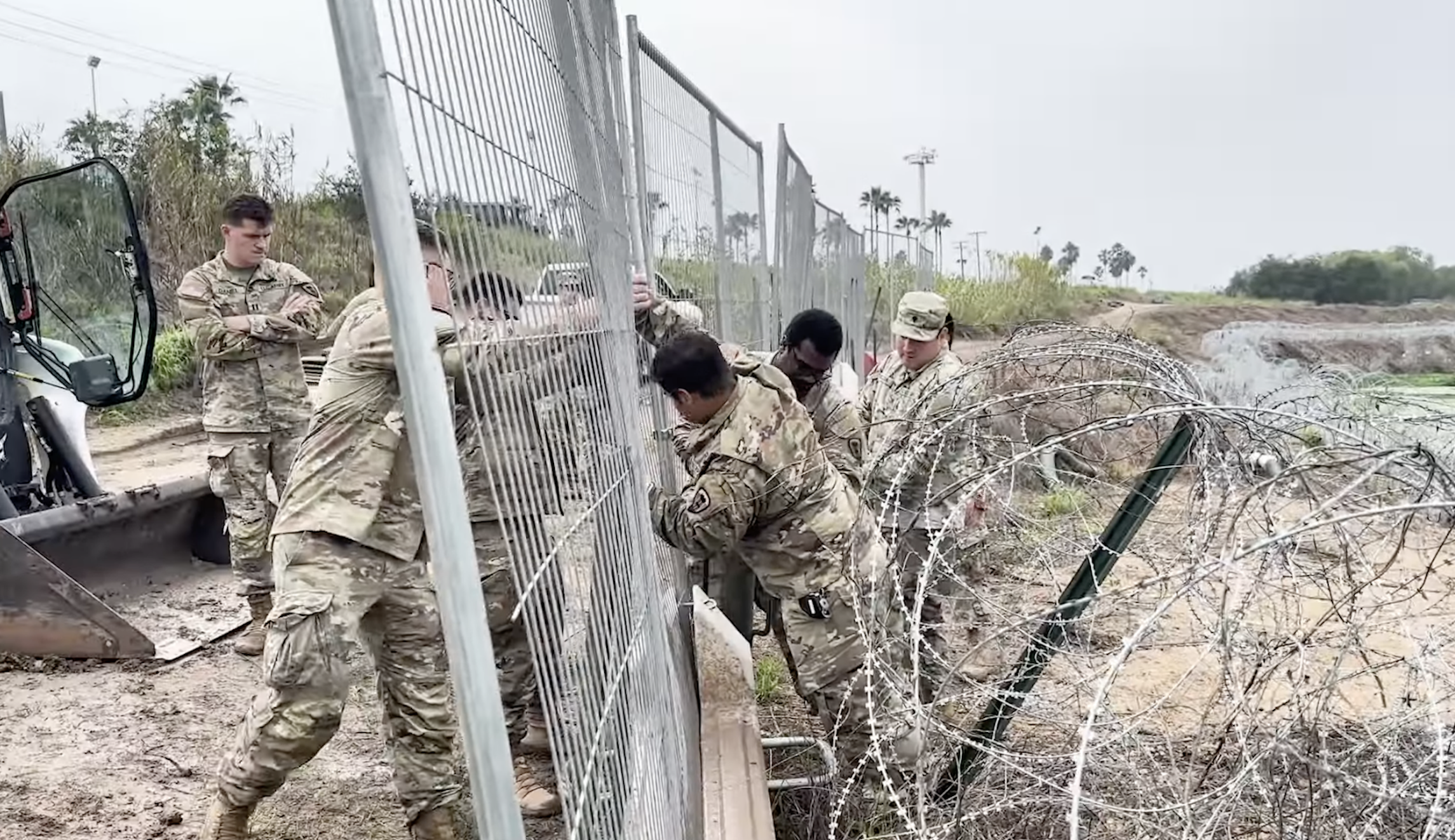 Texas installs anti-climb fence in Brownsville area of border to stop illegal immigration